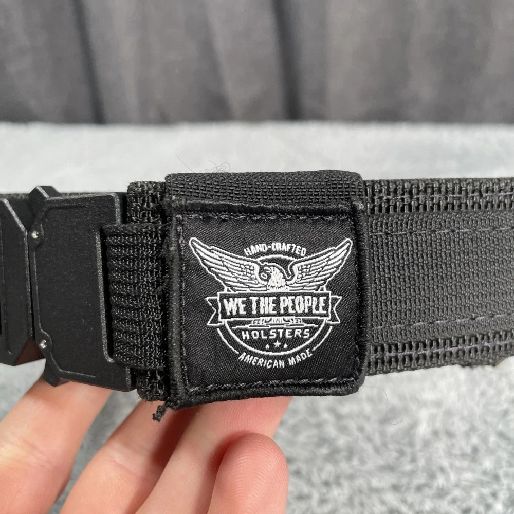 We The People Holsters Tactical Gun Belt SZ M 30-34 Made in USA Black EDC Gear